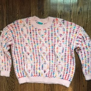 Cozy colorful sweater great condition